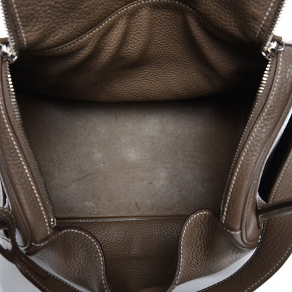 Hermes Taurillon Clemence Lindy 30 Etoupe 5 of 12