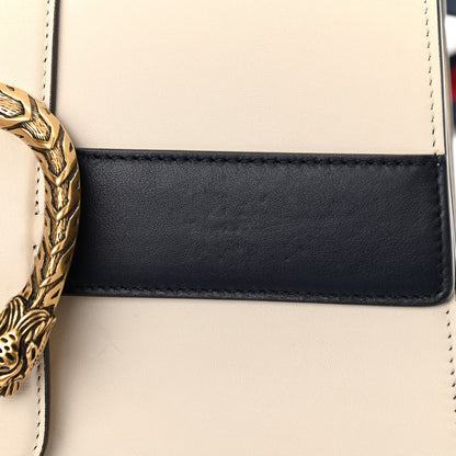 Gucci Calfskin Bamboo Web Medium Dionysus Top Handle Bag White Blue Hibiscus Red 12 of 13