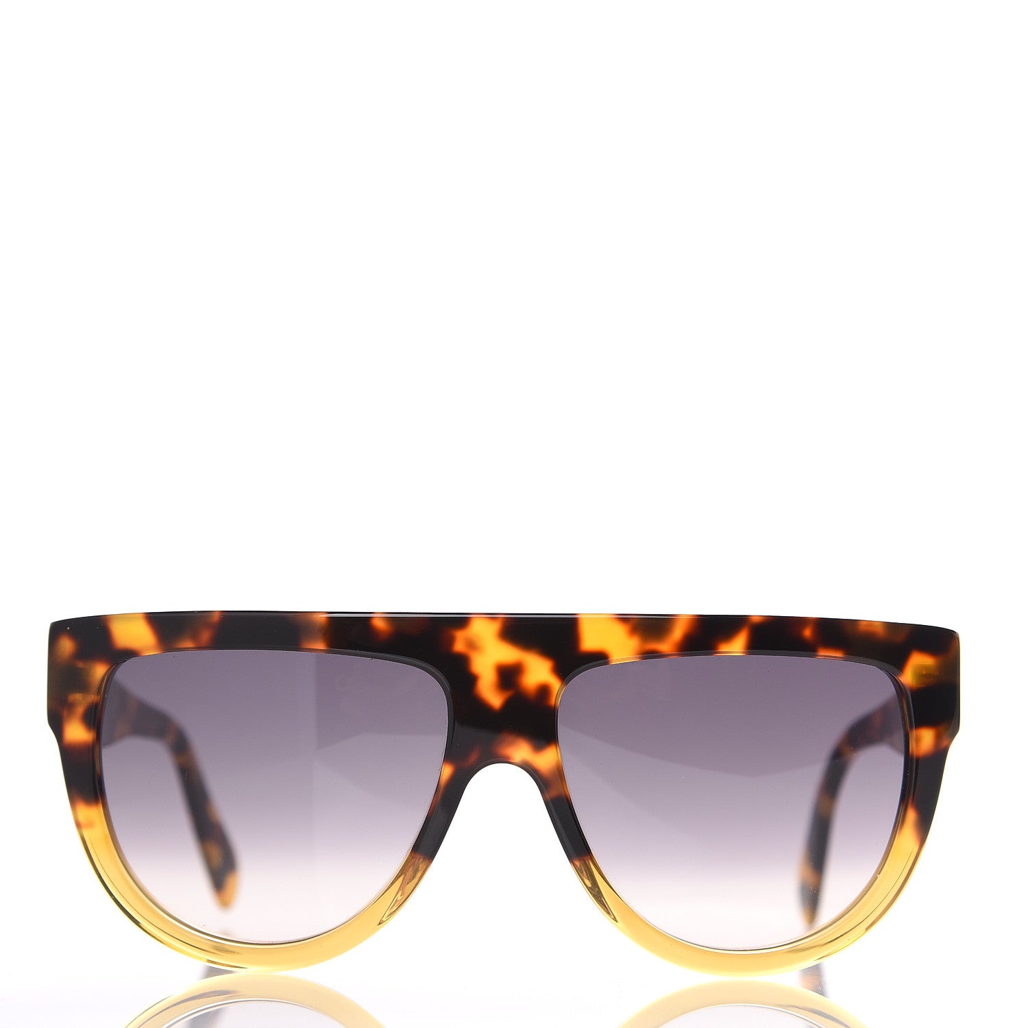 Celine Acetate Aviator Sunglasses CL 40001 Havana 2 of 8