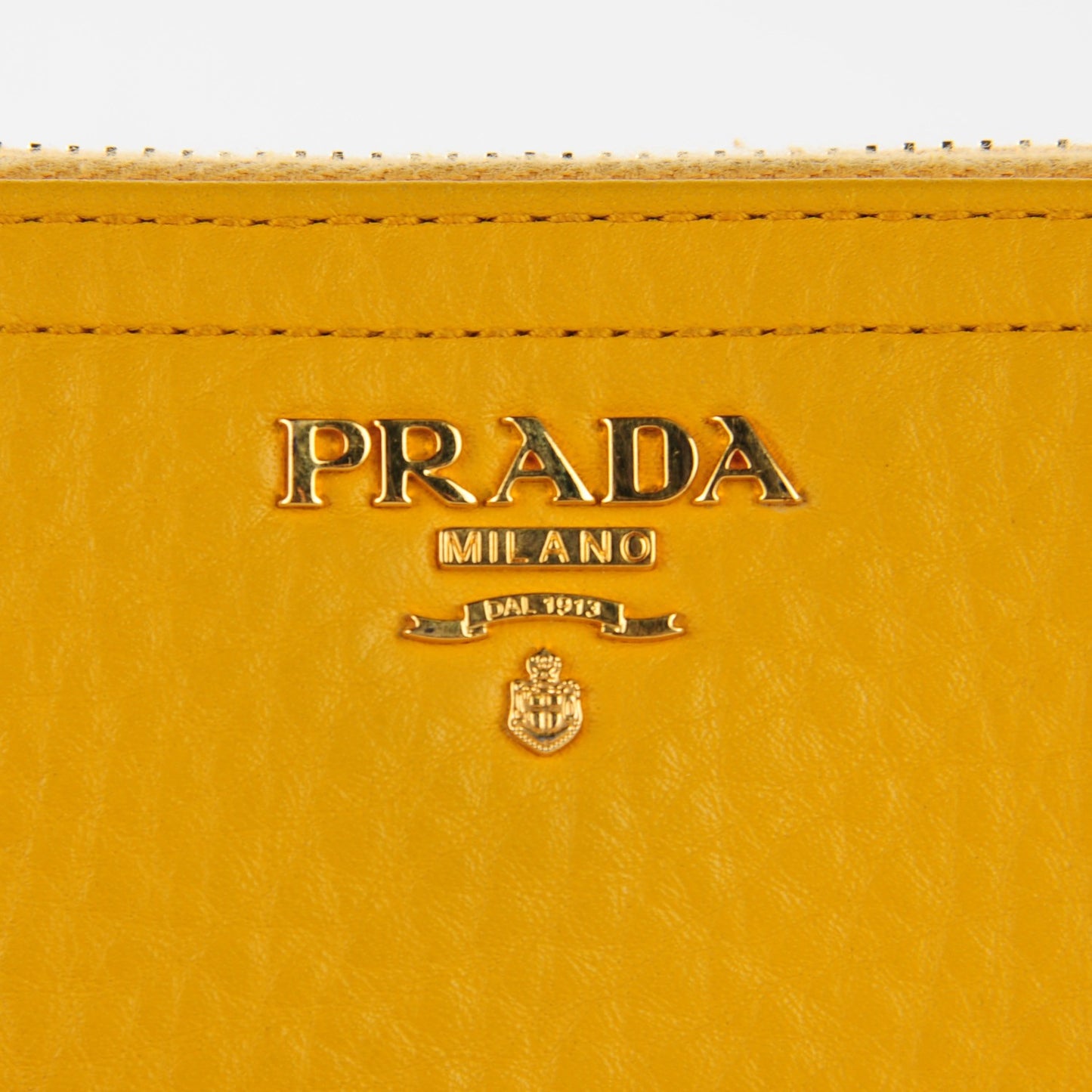 Vitello Daino Zip Around Continental Wallet Mimosa