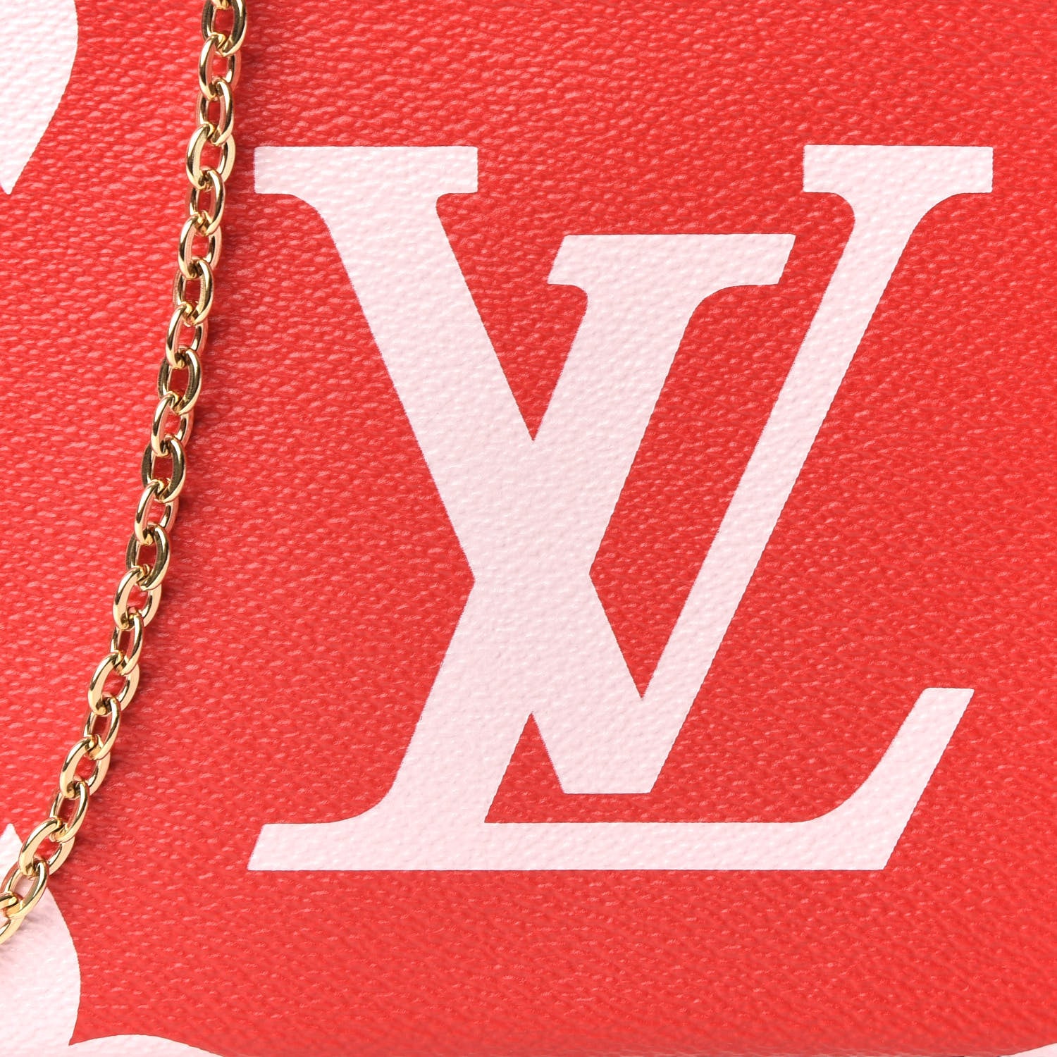 Louis Vuitton Monogram Giant Double Zip Pochette Rouge 9 of 9