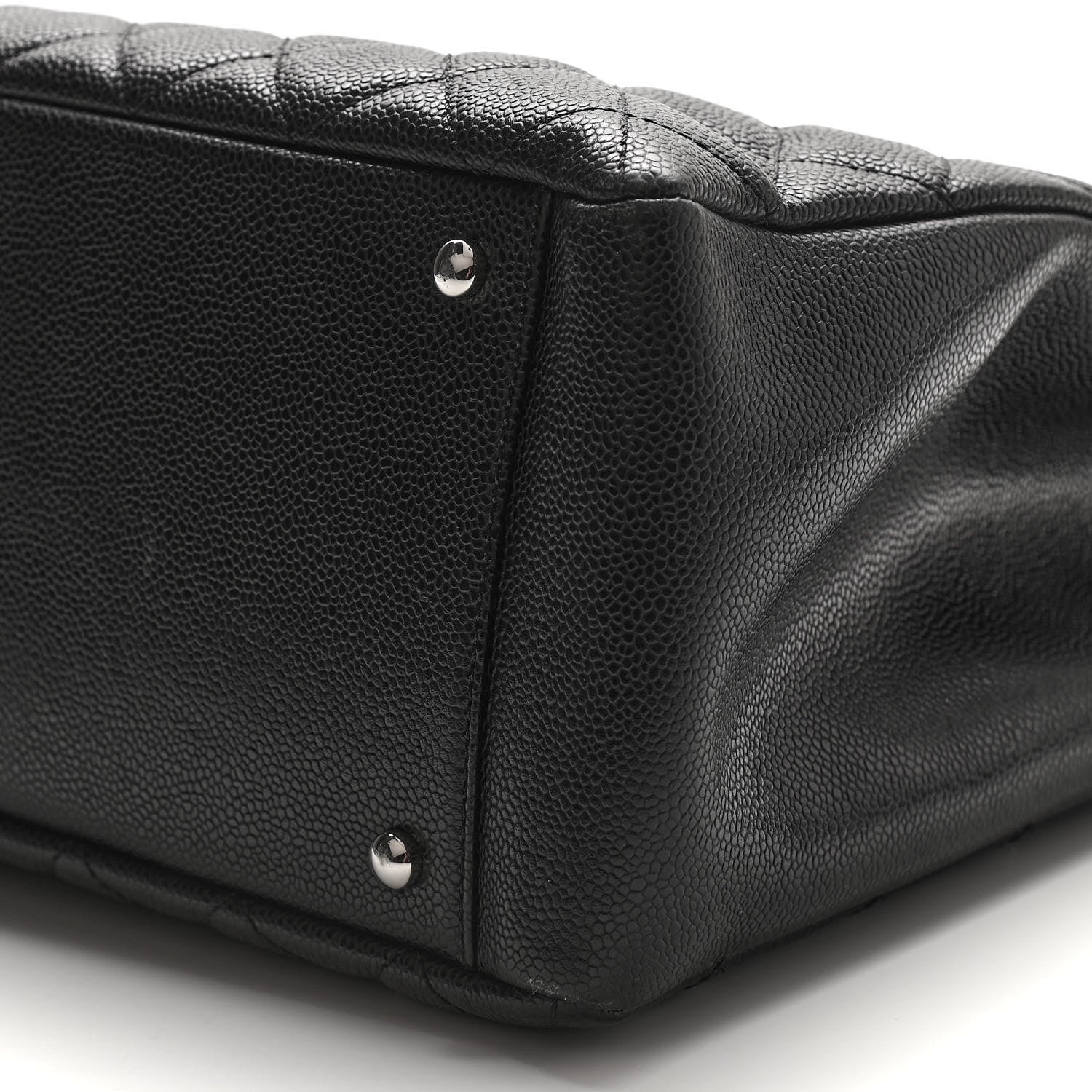 Chanel Caviar Quilted XL Grand Shopping Tote GST Black 9 of 14