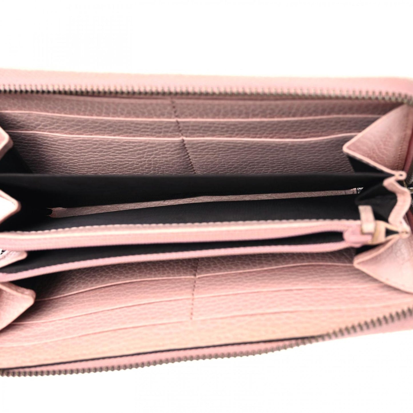 Calfskin Butterfly Farfalla Zip Around Wallet Perfect Pink