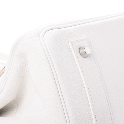 Hermes Taurillon Clemence JPG Birkin 42 White 25 of 25