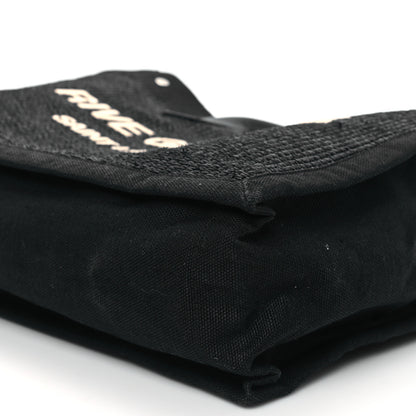 Saint Laurent Raffia Linen Calfskin Rive Gauche Tote Black 9 of 13