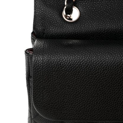 Chanel Caviar Quilted Medium Double Flap Black 11 of 13