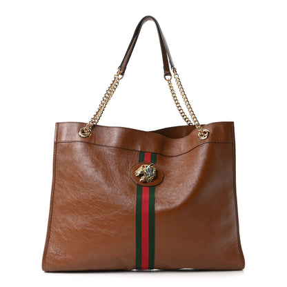 Gucci Calfskin Large Rajah Chain Tote Cuir 1 of 10