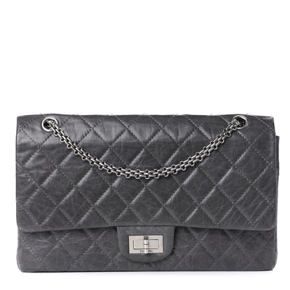 Chanel Aged Calfskin Quilted 50th Anniversary 2.55 Reissue 227 Flap Grey 1 of 14
