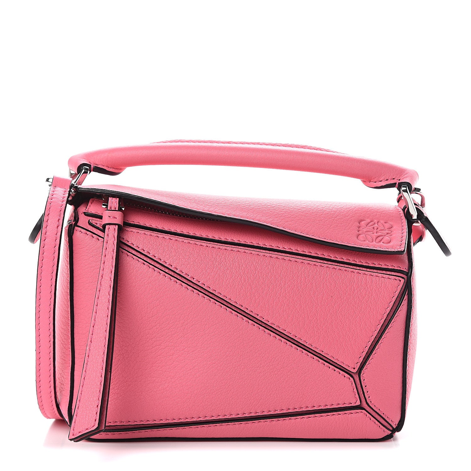 Loewe Calfskin Mini Puzzle Bag Wild Rose 1 of 8
