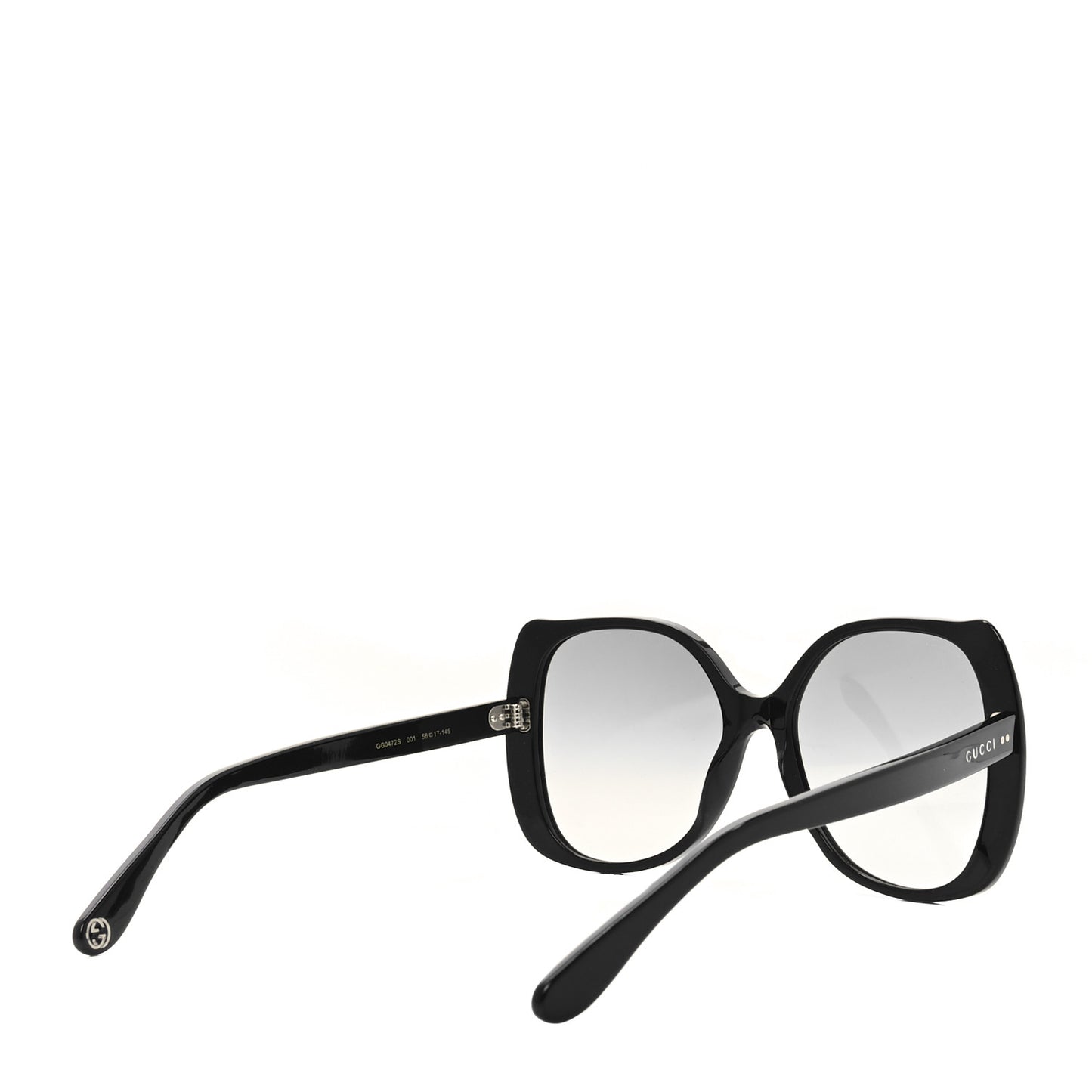 Acetate Square Frame Sunglasses GG0472S Black