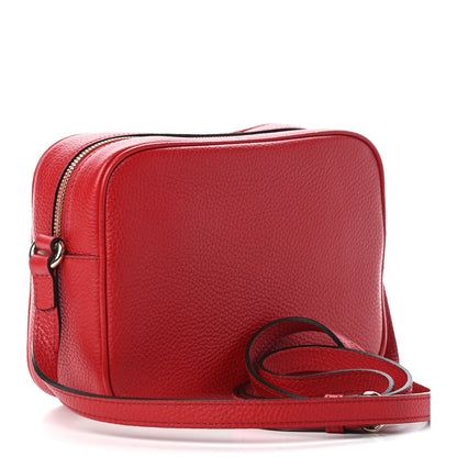 Gucci Pebbled Calfskin Small Soho Disco Bag Tabasco Red 3 of 9