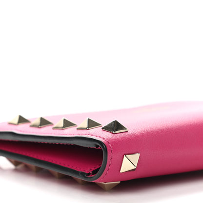 Valentino Garavani Vitello Rockstud Passport Holder Disco Pink 9 of 10