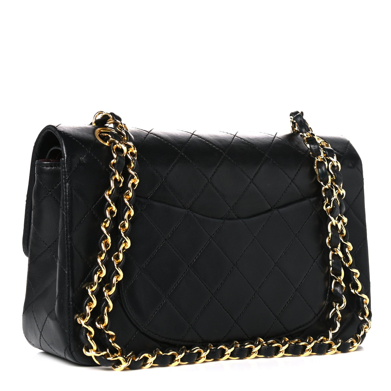 Chanel Lambskin Quilted Small Double Flap Black 3 of 18