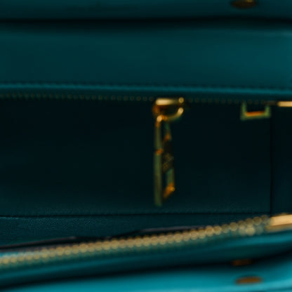 Valentino Garavani Nappa Small One Stud Handbag Marine Green 5 of 9