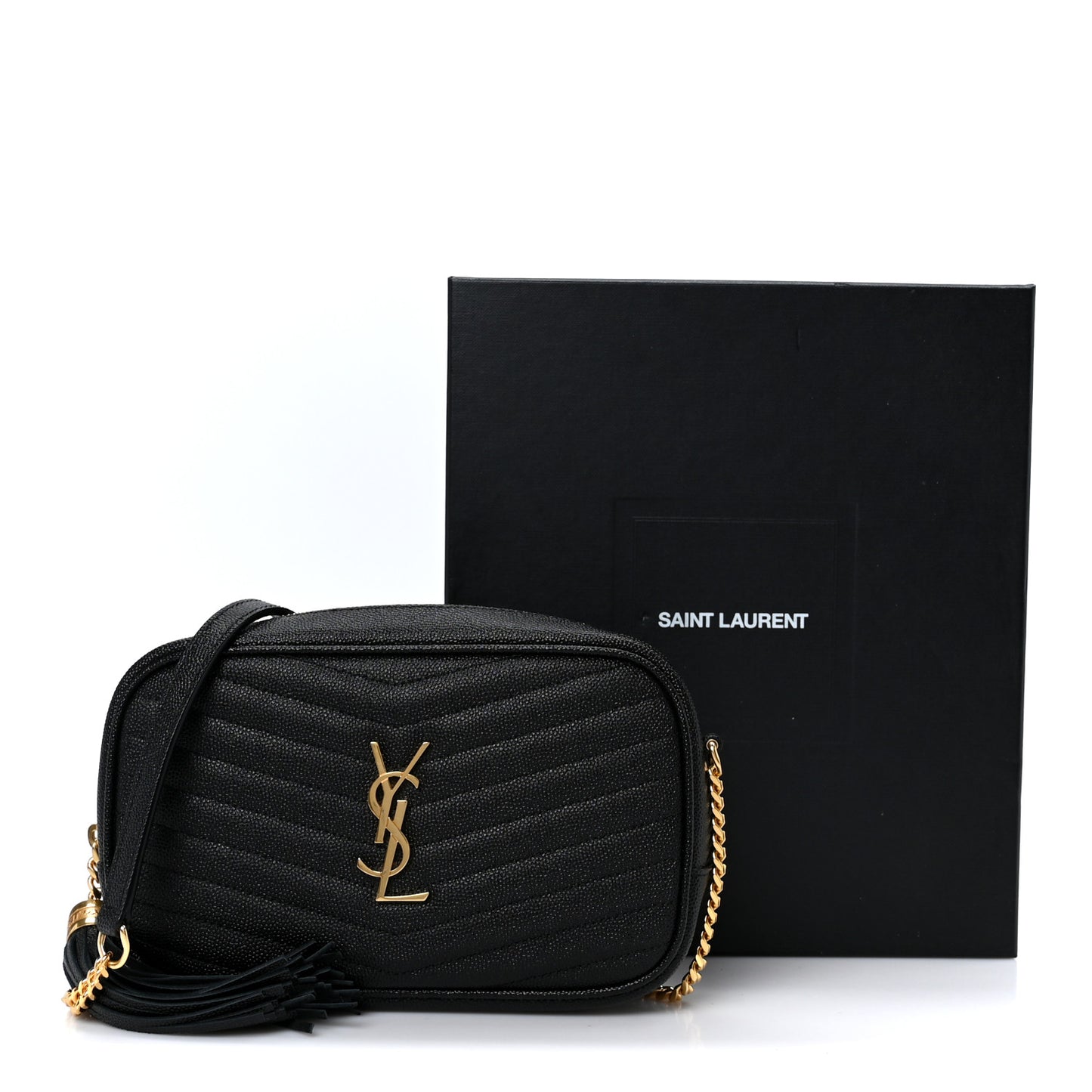 Grain De Poudre Matelasse Monogram Mini Lou Camera Bag Black