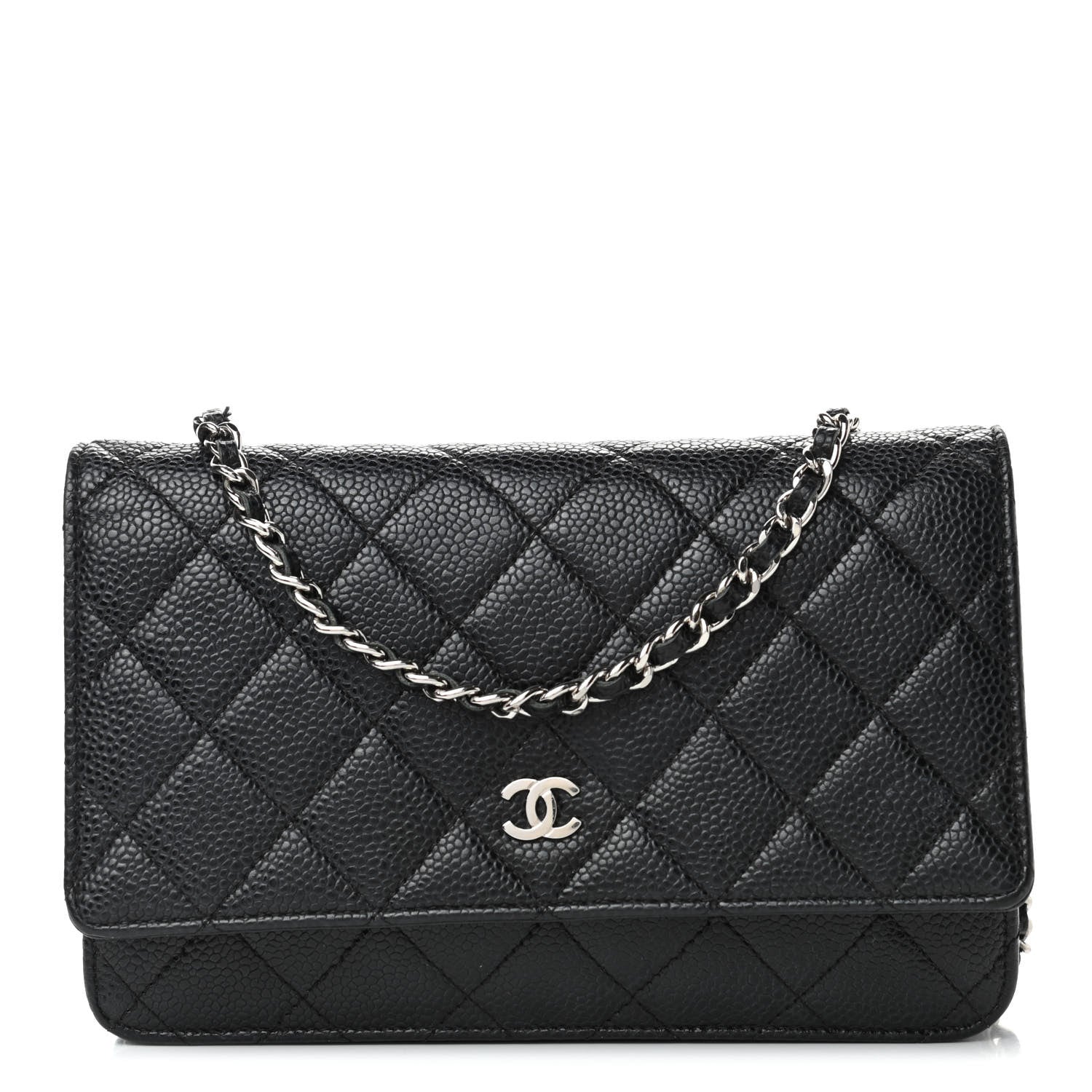 Chanel Caviar Quilted Wallet On Chain WOC Black 1 of 4