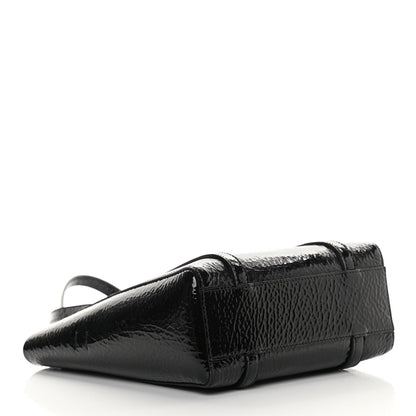 Balenciaga Textured Patent Calfskin XXS Everyday Tote Black 3 of 18