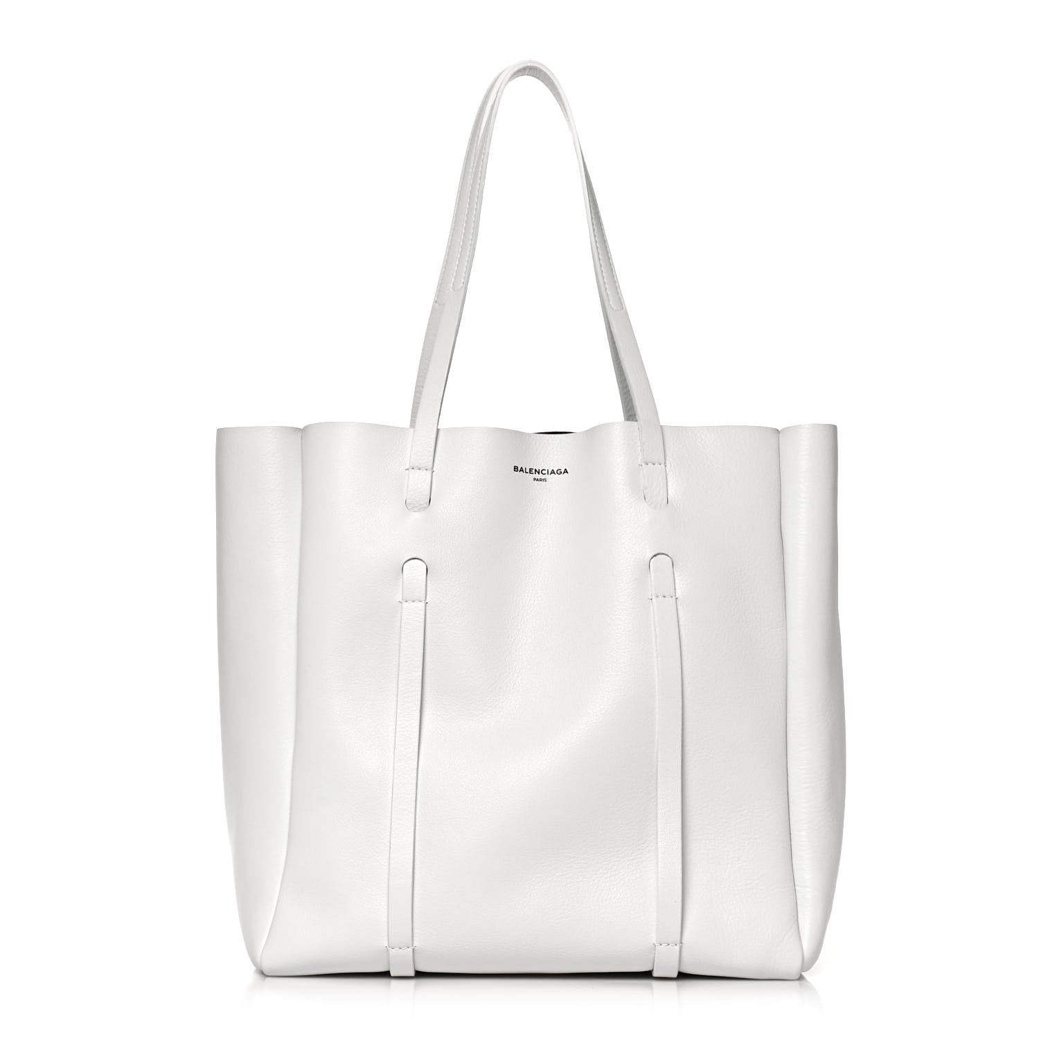 Balenciaga Veau Baltimore Double Sided Small Everyday Tote Optic White Black 1 of 12
