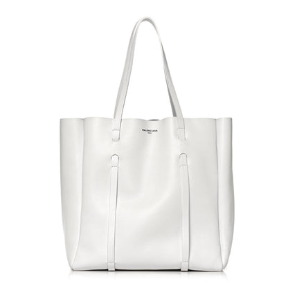 Balenciaga Veau Baltimore Double Sided Small Everyday Tote Optic White Black 1 of 12