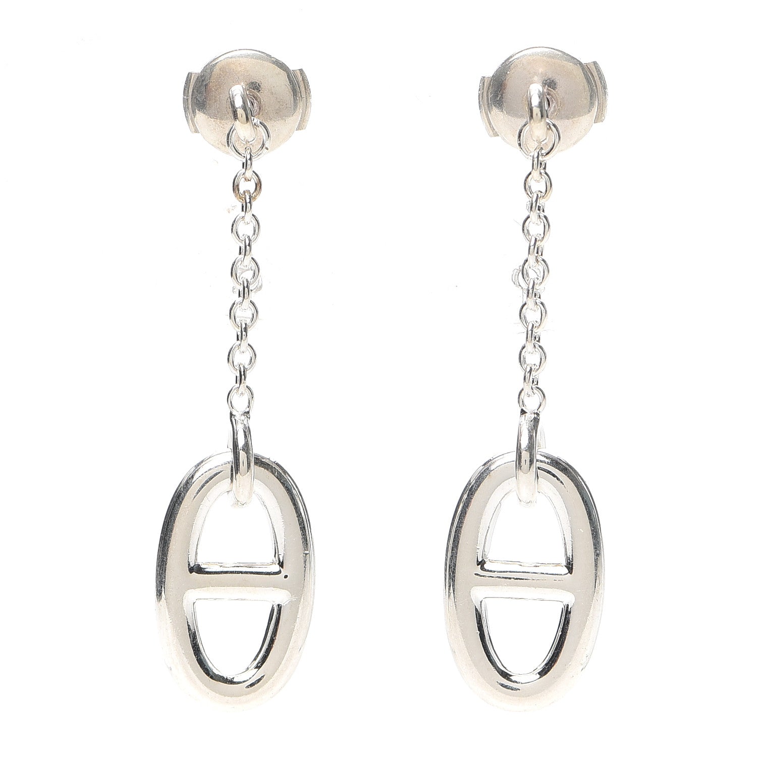 Hermes Sterling Silver Farandole Drop Earrings 1 of 4
