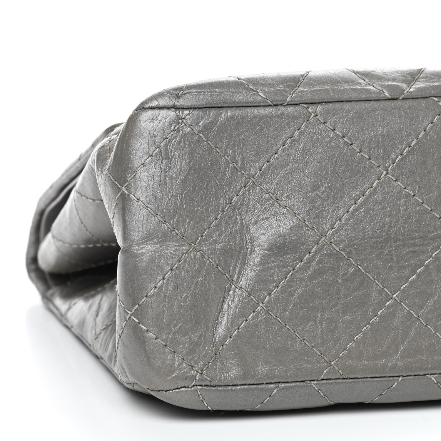 Chanel Metallic Aged Calfskin Quilted 2.55 Reissue 227 Flap Grey 6 of 9