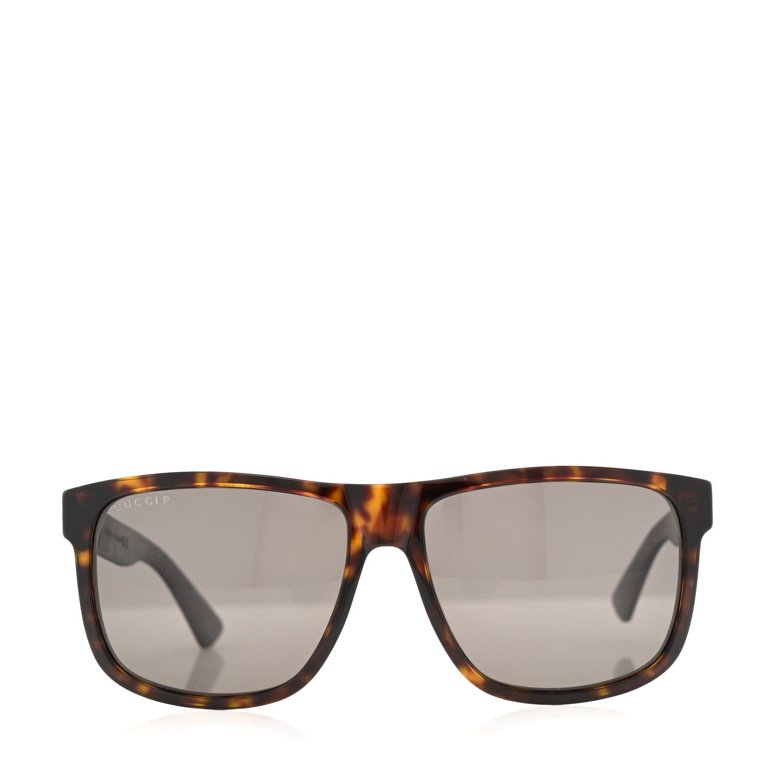 Gucci Web Square Frame GG0010S Sunglasses Tortoise 2 of 7