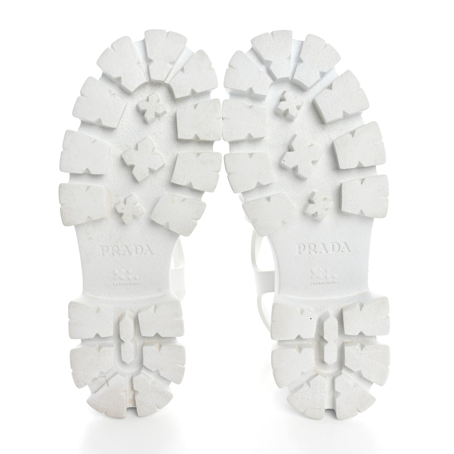 Foam Rubber Metal Triangle Logo Monolith 55mm Cage Sandals 40 White