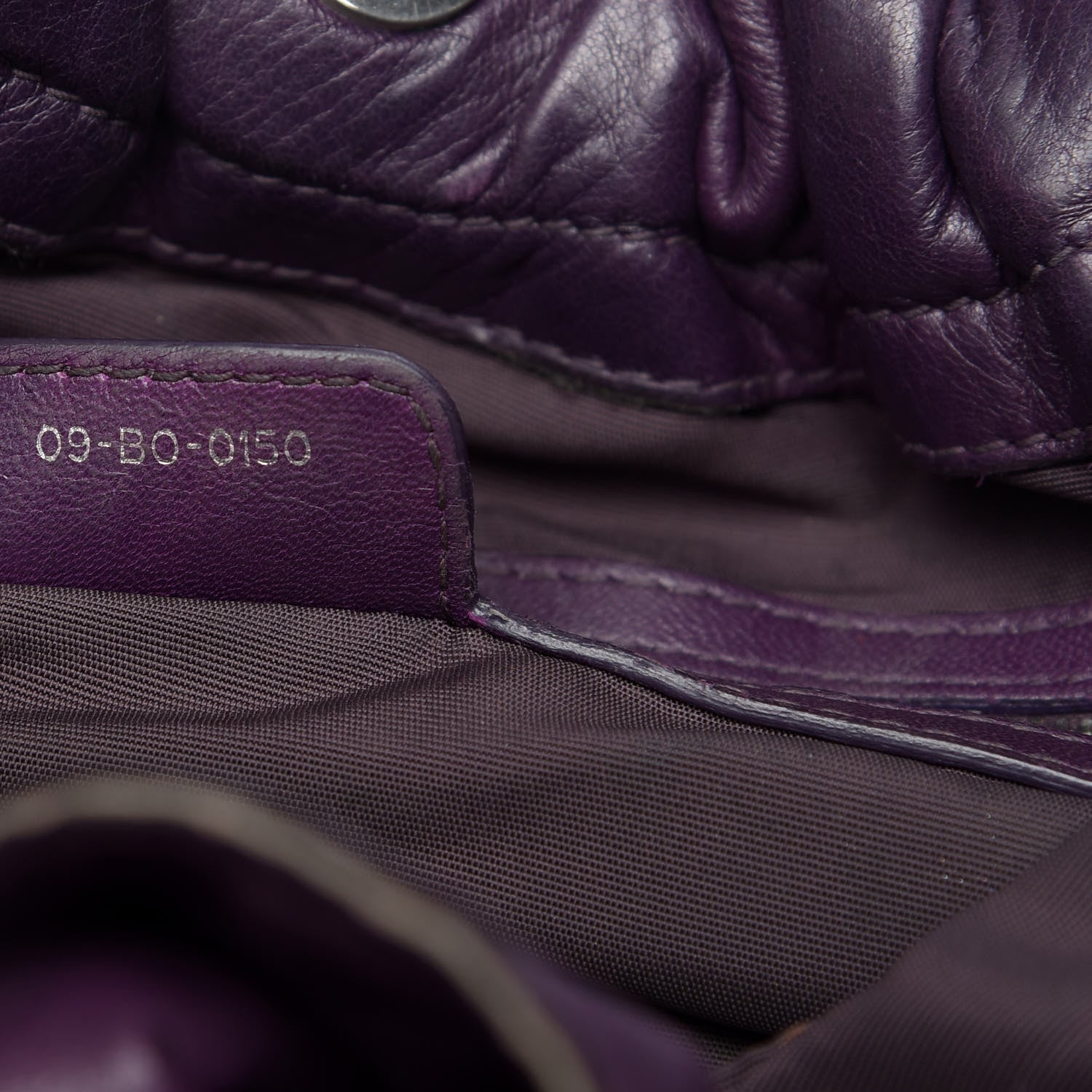 Christian Dior Lambskin Cannage Medium Le Trente Tote Purple 7 of 18