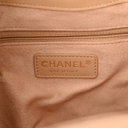 Chanel Caviar Deauville Drawstring Bucket Bag Beige 6 of 10