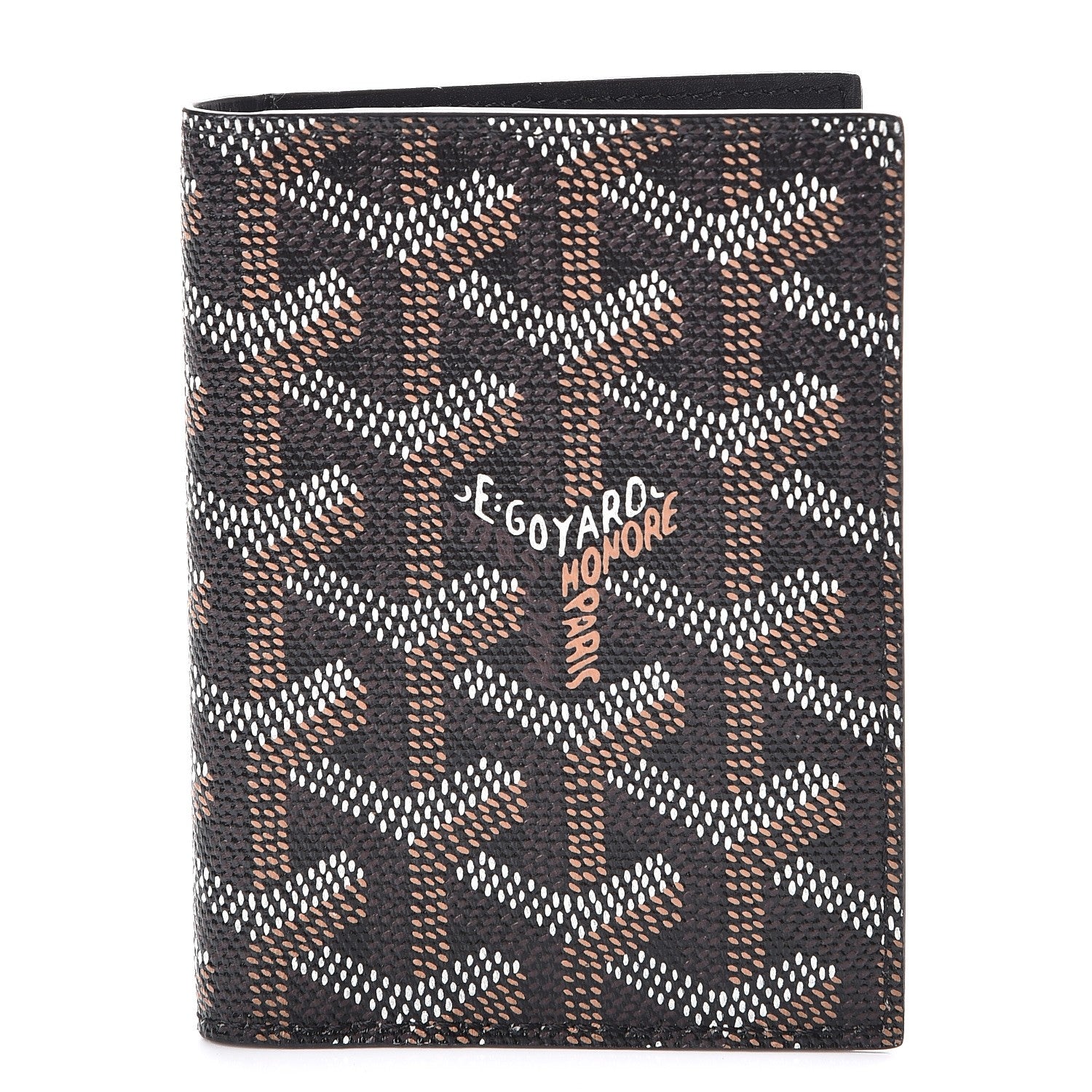 Goyard Goyardine Saint Marc Folding Card Case Black 1 of 7