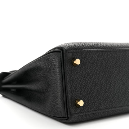 Hermes Togo Kelly Retourne 25 Black 9 of 11
