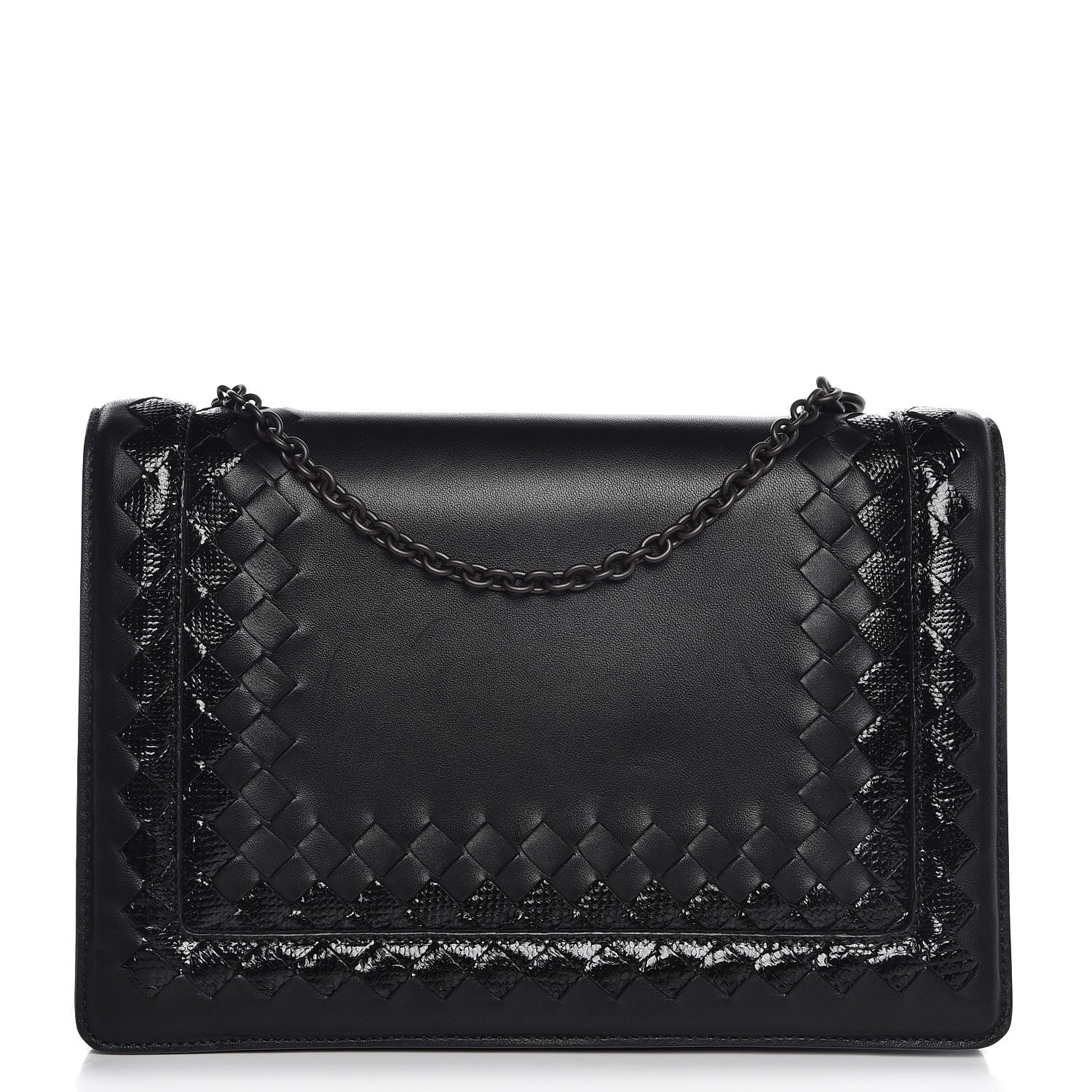 Bottega Veneta Nappa Intrecciato Ayers Chain Wallet Black 1 of 8