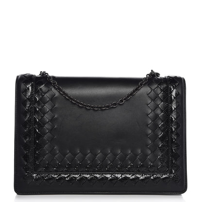 Bottega Veneta Nappa Intrecciato Ayers Chain Wallet Black 1 of 8