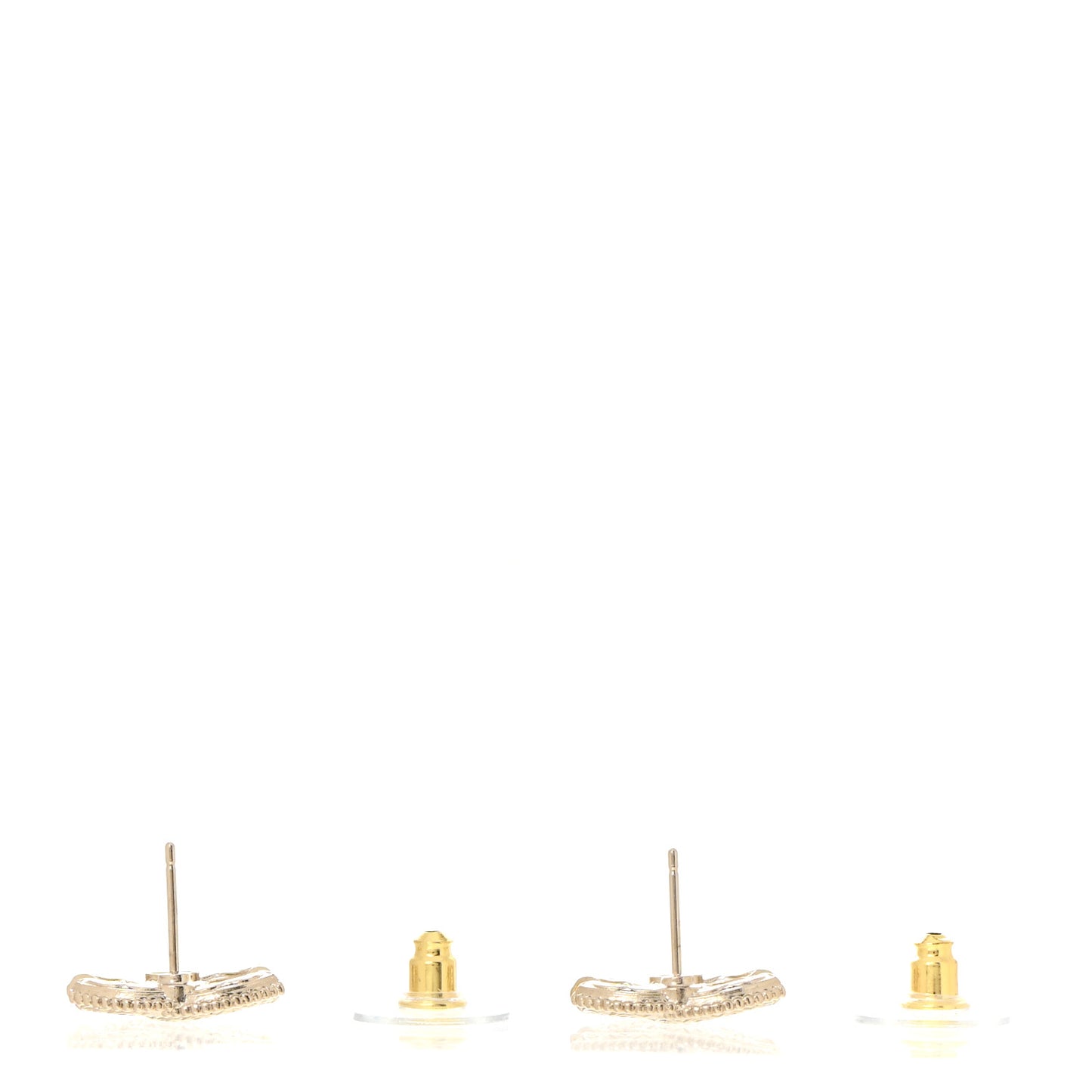 Metal CC Earrings Gold