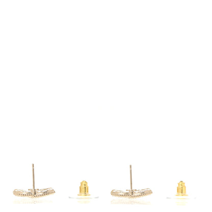 Chanel Metal CC Earrings Gold 3 of 5