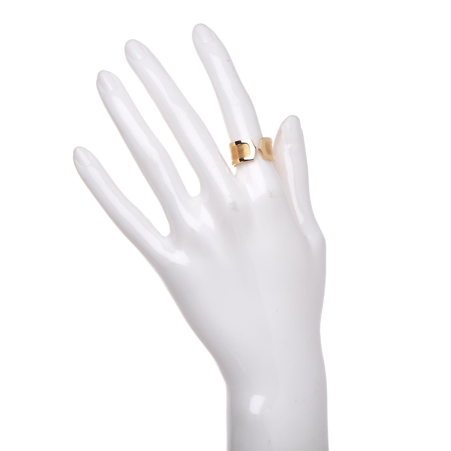 Cartier 18K Yellow Gold 10mm Logo De Ring 51 5.75 2 of 5