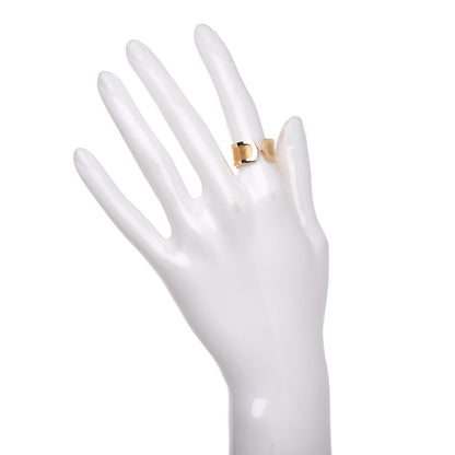 Cartier 18K Yellow Gold 10mm Logo De Ring 51 5.75 2 of 5
