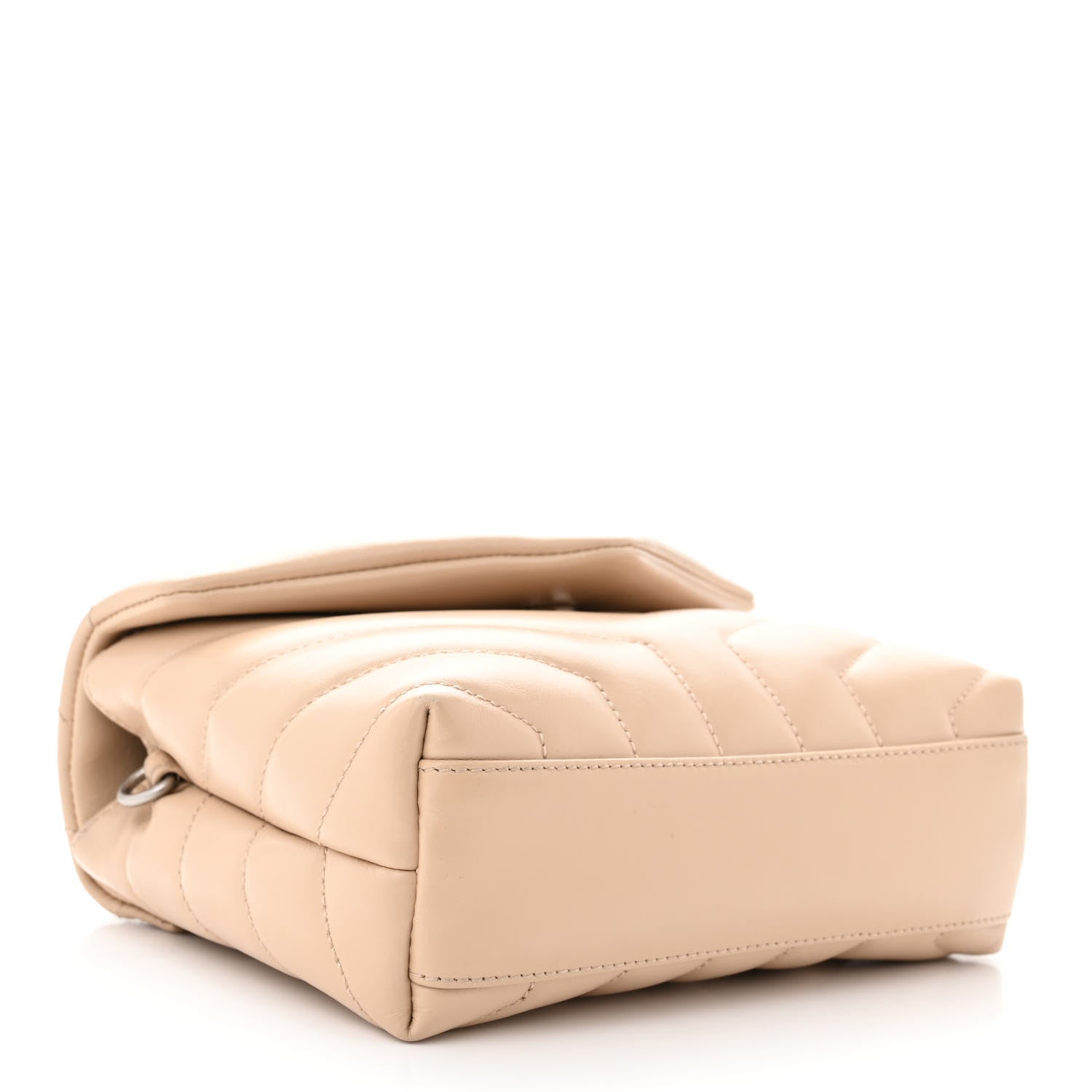 Saint Laurent Calfskin Y Quilted Monogram Toy Loulou Crossbody Bag Nude Powder 4 of 13