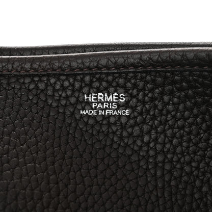 Hermes Taurillon Clemence Evelyne II TGM Chocolate 5 of 9