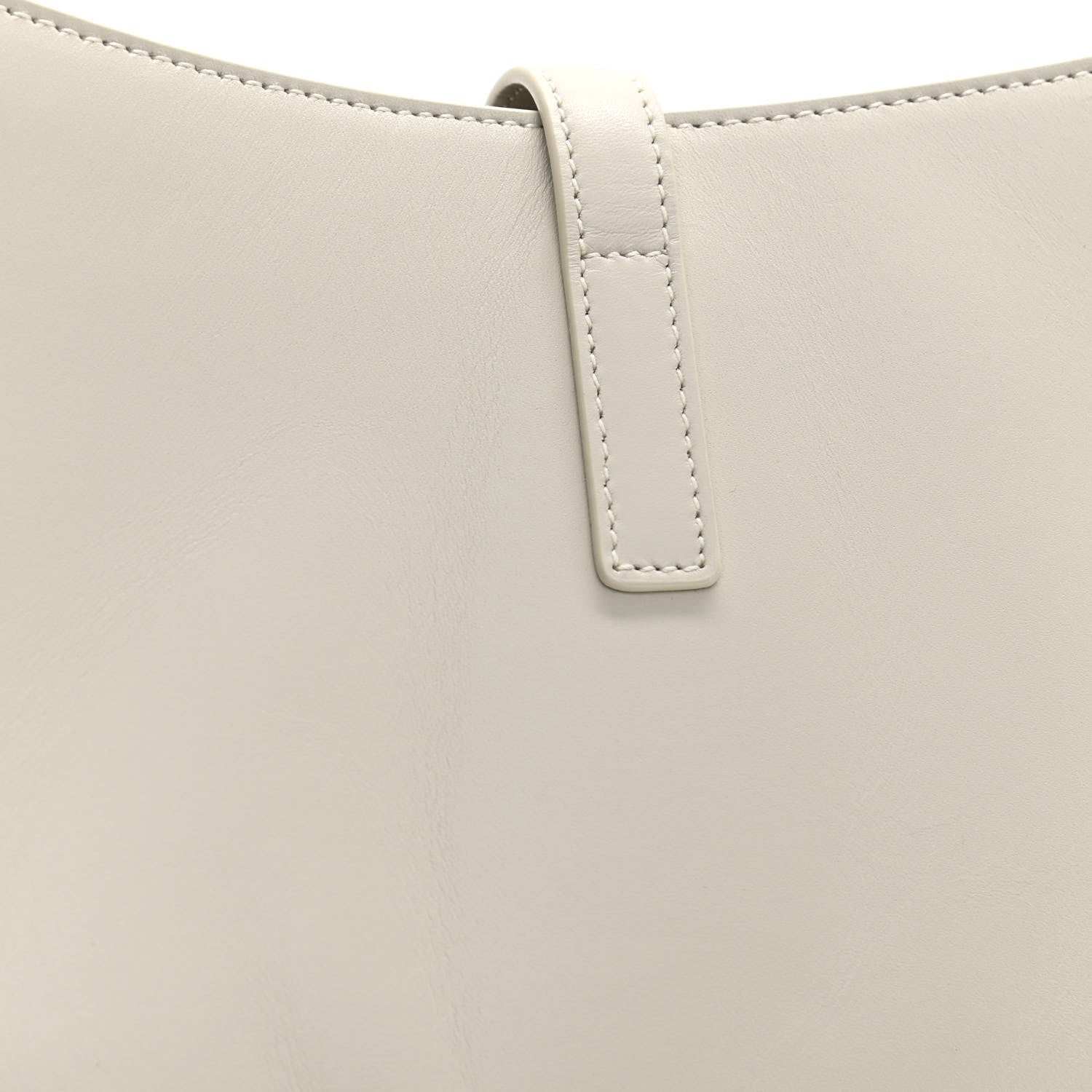 Saint Laurent Smooth Calfskin Le 5 A 7 Hobo Blanc Vintage 13 of 14