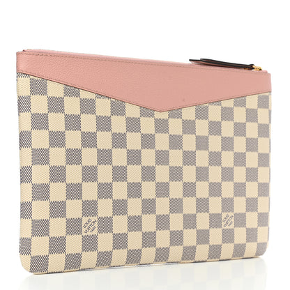 Louis Vuitton Damier Azur Daily Pouch Rose Poudre 3 of 8