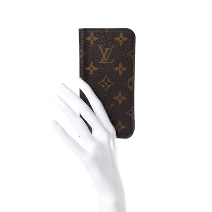 Louis Vuitton Monogram iPhone X Folio Case 2 of 9