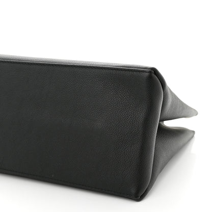 Louis Vuitton Grained Calfskin Lockme Shopper Black 9 of 9