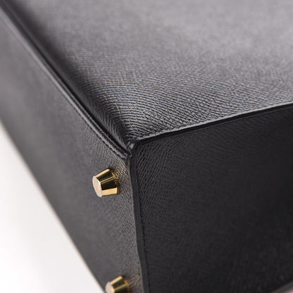 Hermes Epsom Kelly Sellier 25 Black 26 of 52