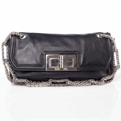 Chanel Leather Mademoiselle Lock Flap Bag Black 1 of 9