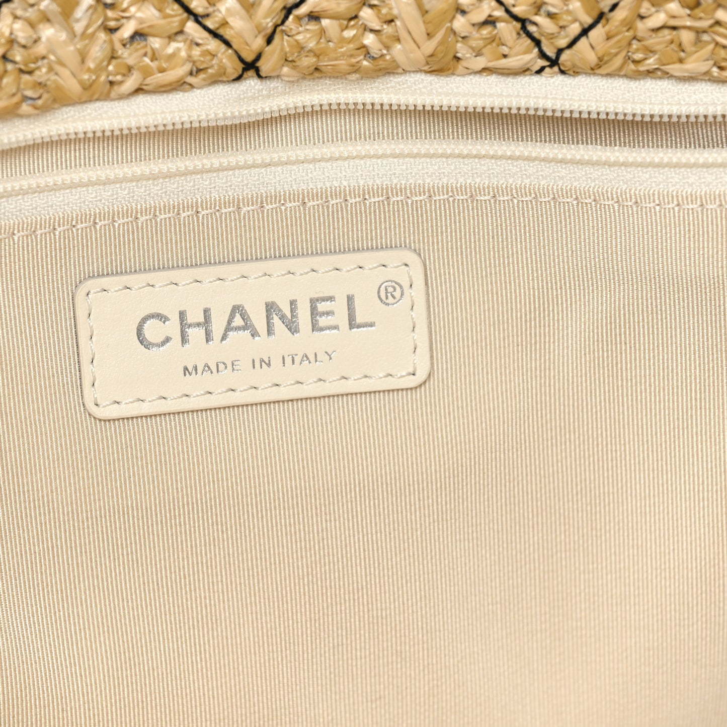 Calfskin PVC Quilted Chanel 31 Bag Black