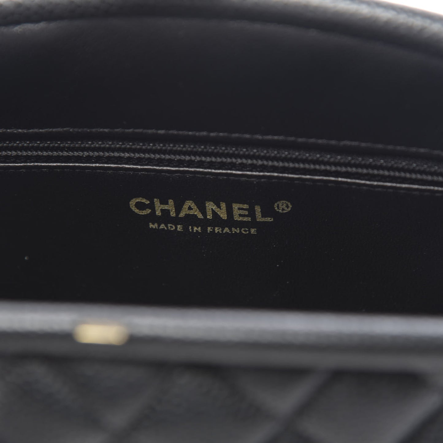 Caviar Quilted Timeless Clutch Black