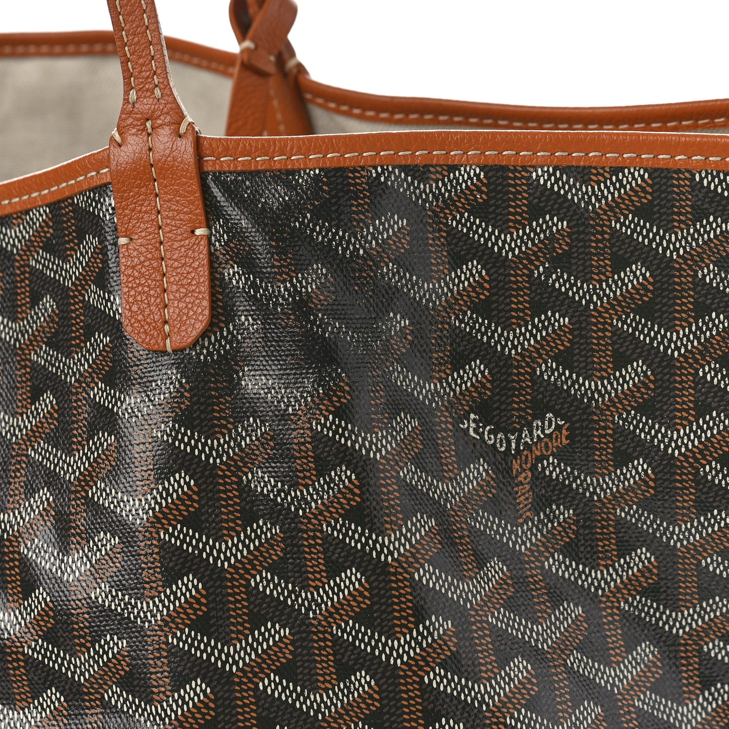 Goyard Goyardine Saint Louis GM Black Gold 10 of 10