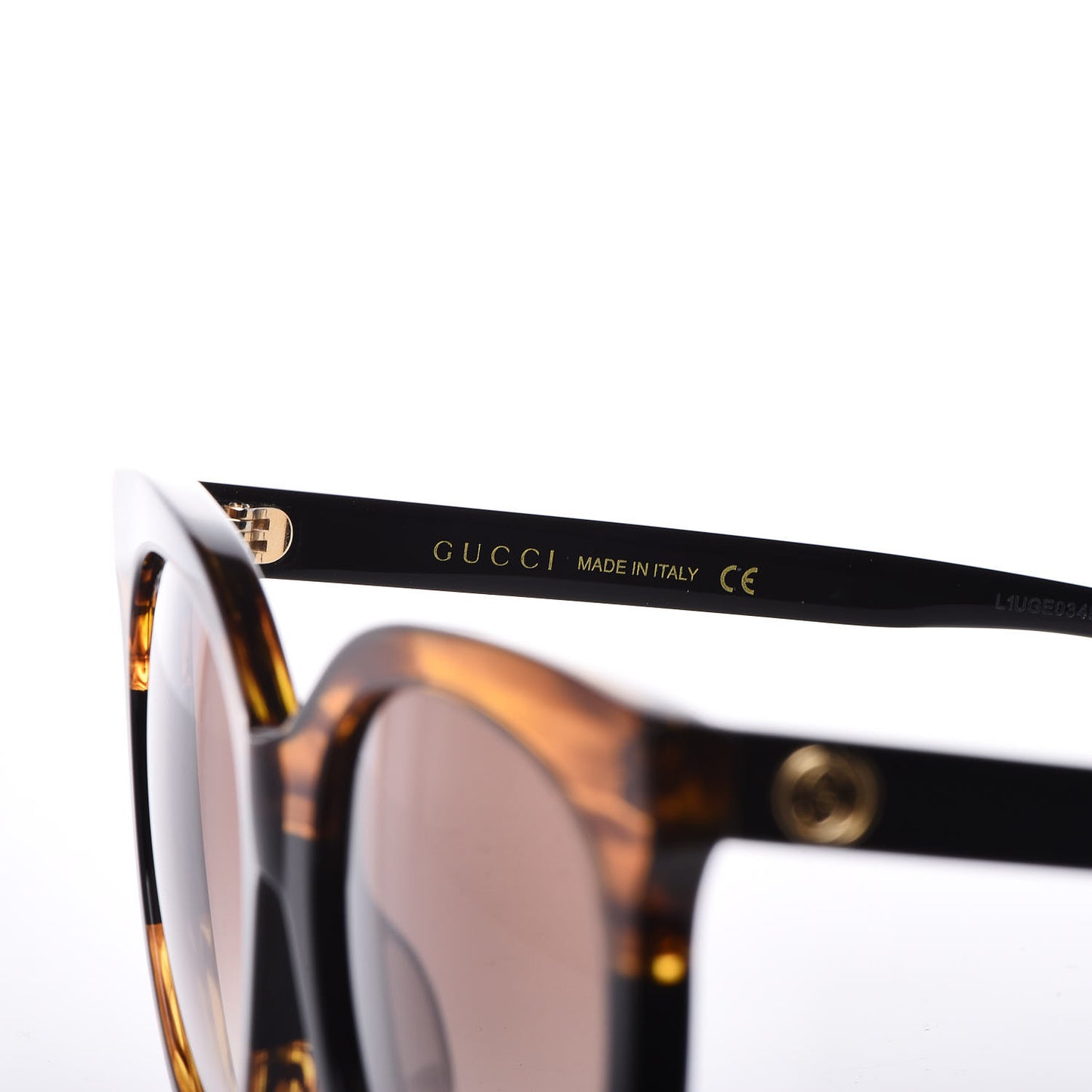 Acetate Cat Eye Sunglasses GG0179SA Havana Black Brown