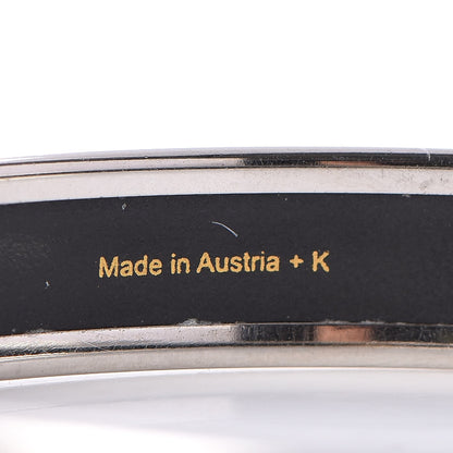 Hermes Enamel Printed Celestial Mythology Narrow Bracelet 70 Black 4 of 5